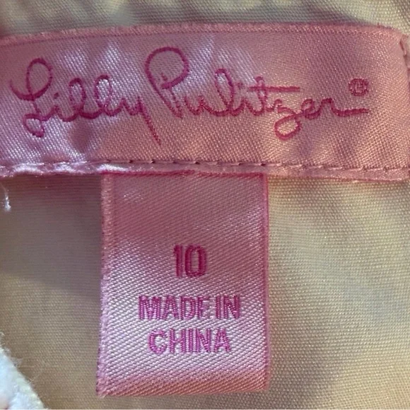 Lilly Pulitzer Pink Strapless Dress with White Lace - Picture 5 of 5